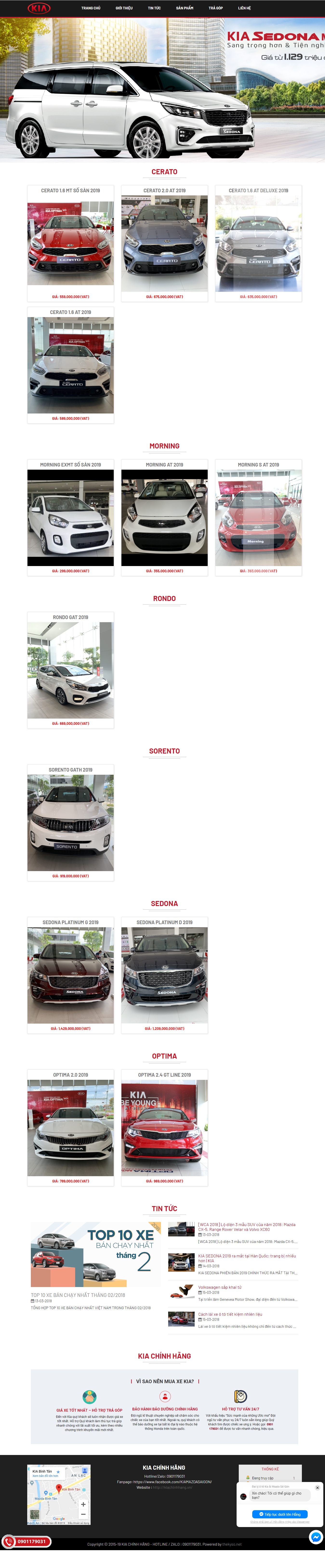 Thiết kế website xe hơi